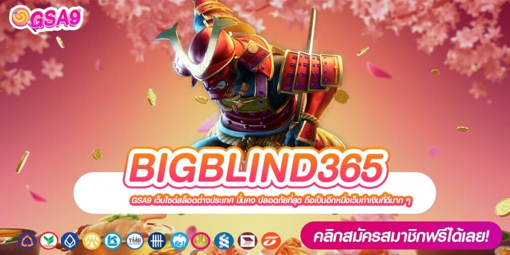 BIGBLIND365 เว็บยอดนิยม อัตราแตกสูงสุด การันตีได้เงิน