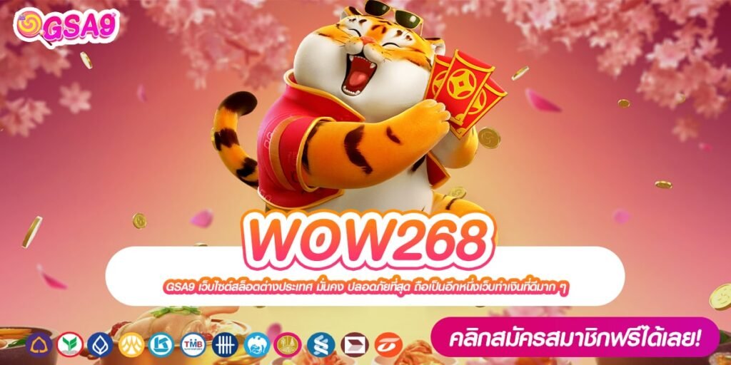 WOW268 เว็บแท้ อัตราแตกสูงสุด การันตีได้เงิน