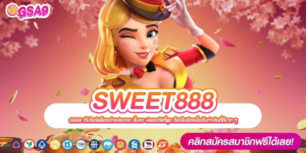 SWEET888 เว็บแท้ แตกง่ายทุกค่าย การันตีได้เงิน